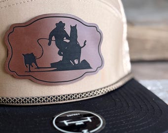 Tie Down Patch Hat: Western Rodeo Cowboy Gift