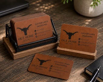 Custom Laser Engraved Business Cards, Personalized Logo Business Cards, Corporate & Team Branding