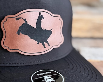 Bull Riding Patch Hat - Western Hat - Rodeo Event - Cowboy Gift