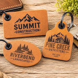 Custom Logo Keychains for Businesses, Employee Appreciation Gifts, Company Branding, Bulk Orders