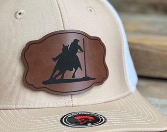 Pole Bending Patch Hat - Rodeo Event - Western Hat - Cowgirl Gift