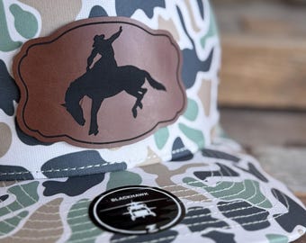 Saddle Bronc Patch Hat - Rodeo Event - Western Hat - Cowboy Gift