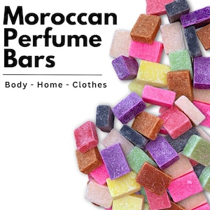 Moroccan Perfume Bars 25-30g Scent Scented Freshener  Body - Home - Clothes Floral, Fresh, musk, amber, citrusy Aroma, Fragrance, Decor.
