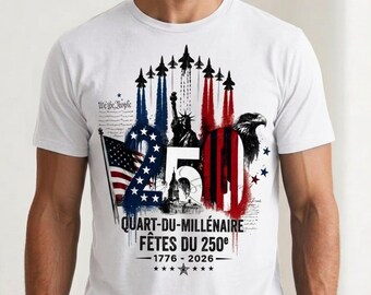 USA 250th Anniversary T-Shirt, Patriotic Eagle Statue of Liberty Design (Digital Download)