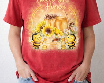 Bee and Honeycomb Clipart, Watercolor Bee Illustration (PNG)