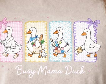 Busy Mama Duck PNG, Funny Mom Life Sublimation Design (Digital Download)