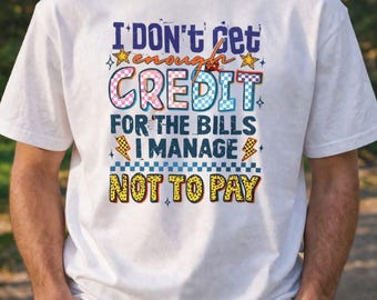 Funny Bills PNG, Retro Checkered Women Humor Design (Digital Download)