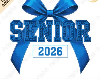 Senior 2026 png, Graduation 2026 png, 2026 Graduate 2026, Coquette Class of 2026 Sublimation, Preppy Girly Senior Bow Shirt Design