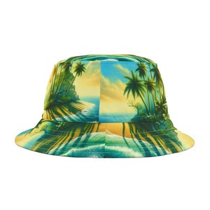 Tropical Paradise Bucket Hat: Beach Vacation Style