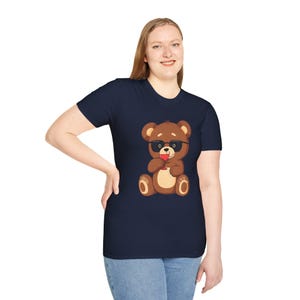 Cool Bear Graphic Unisex T-Shirt | Cute Bear Tee, Casual Wear, Gifts for Kids, Animal Lovers, Summer Outfits