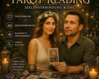 Ehe-Tarot, Kartenlegen, Liebe treffsicher, Express Kartenlegung,Liebe, Beziehung, Hellsehen, Wahrsagen, Zukunft, Liebe, Ehe,Lenormand Karten