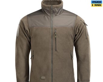 Chaqueta táctica M-Tac Alpha Microfleece – Calidad ucraniana, verde oliva oscuro