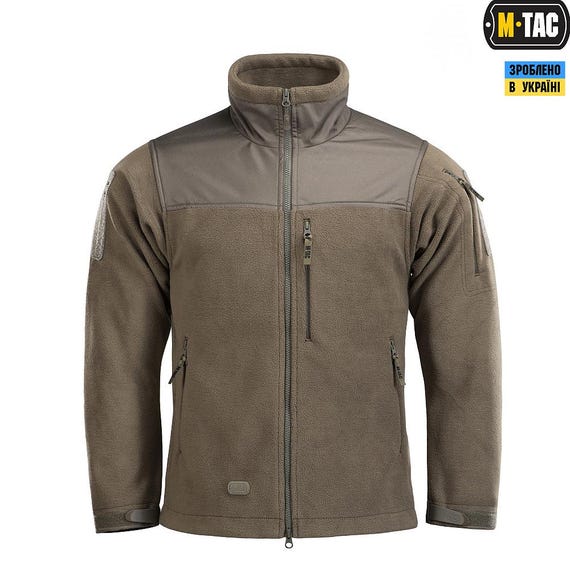 M-Tac Alpha Microfleece Tactical Jacket – Ukrainian Quality, Dark Olive