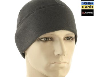 Gorro táctico de invierno M-Tac con forro polar Polartec – Gris oscuro
