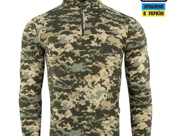 M-Tac Delta Tactical Pullover Military  Jacket  Fleece MM14 –– Warm Military Midlayer in Ukrainian Camo