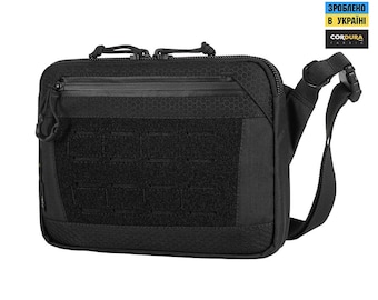 M-Tac Admin Bag Elite S Black, Ranger Green, Coyote | Tactical Single-Strap Sling Bag with Velcro
