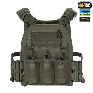 M-Tac Cuirass FAST Elite Plate Carrier – Ranger Green Tactical Vest – MOLLE Quick Release Carrier for ESAPI Large Plates