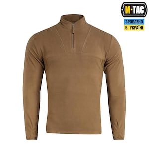 M-Tac Delta Fleece Coyote Brown – Lightweight Tactical Jacket – Army Style Combat Pullover