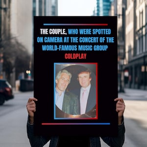 Trump Epstein Poster Digital Printable, Anti-Trump Protest Poster Sign, Epstein Files Digital Download, Political Activist Rally Sign