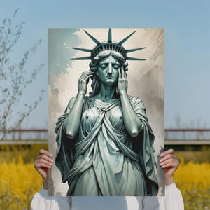 Liberty protest sign printable, anti-trump protest poster sign for march, Digital Download, Political activist Rally sign.