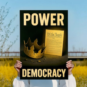We The People Protest Poster: American Democracy Wall Art (Digital Download)
