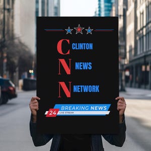 Fake News protest poster, anti mainstream media activist sign print, political rally sign digital download, bold biased news printable decor