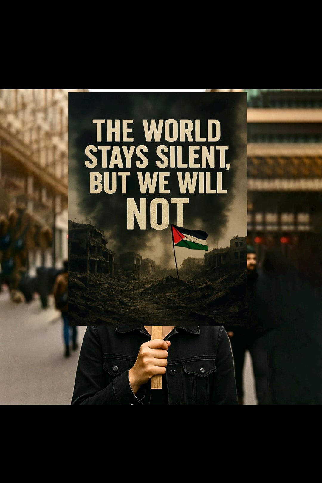 Gaza Print Printable Free Palestine Protest Poster (digital Download), Hands off ...