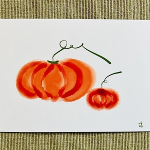 Pumpkin Postcard | Original Design by Coppersnail | Hand-drawn and Printed in NYC