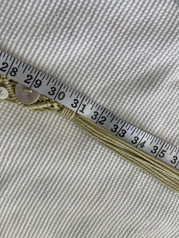 Macramé Boho Belt with Shells Adjustable Tassel - image 4