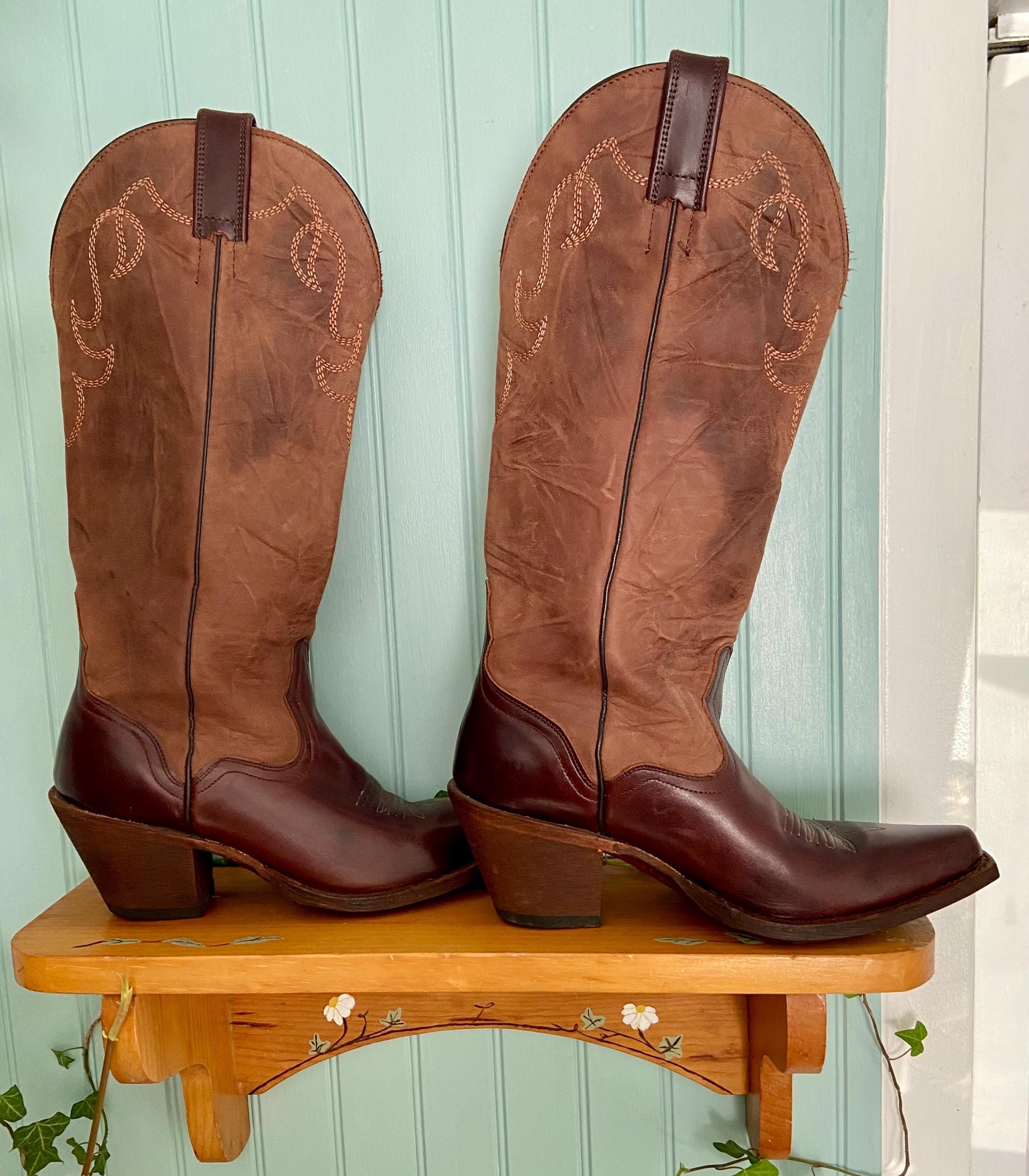Botte Cowboy en Cuir Blanc en Ivoire pour femme | Roberto