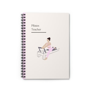 Quaderno a spirale per insegnanti di Pilates - Perfetto per istruttori di Pilates, diari di fitness, appunti delle lezioni in palestra, studi di Pilates, regalo per allenatori