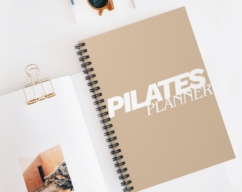 Pilates Planner Spiral Notebook | Ruled Journal, Fitness Planner, Pilates Teacher, Pilates Class, Pilates Gift