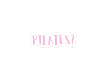 Pilates Kiss-Cut Stickers - Stylish Vinyl Decals for Laptops, Water Bottles, Gifts, and Scrapbooking, Trendy Decor