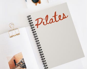 Pilates Notebook Spiral Notebook | Ruled Lined Journal, Pilates Planner, Pilates Teacher, Pilates Student