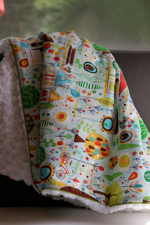 Items similar to Baby Blanket Spring Street on Etsy