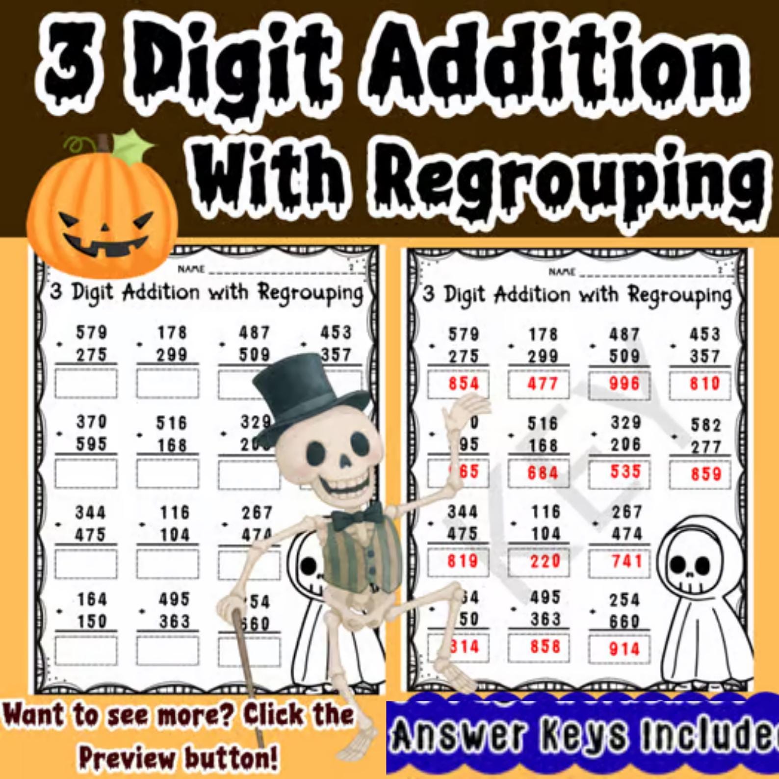 Math Worksheets Bundle: Preschool, Kindergarten & Grade 1 (printable ...