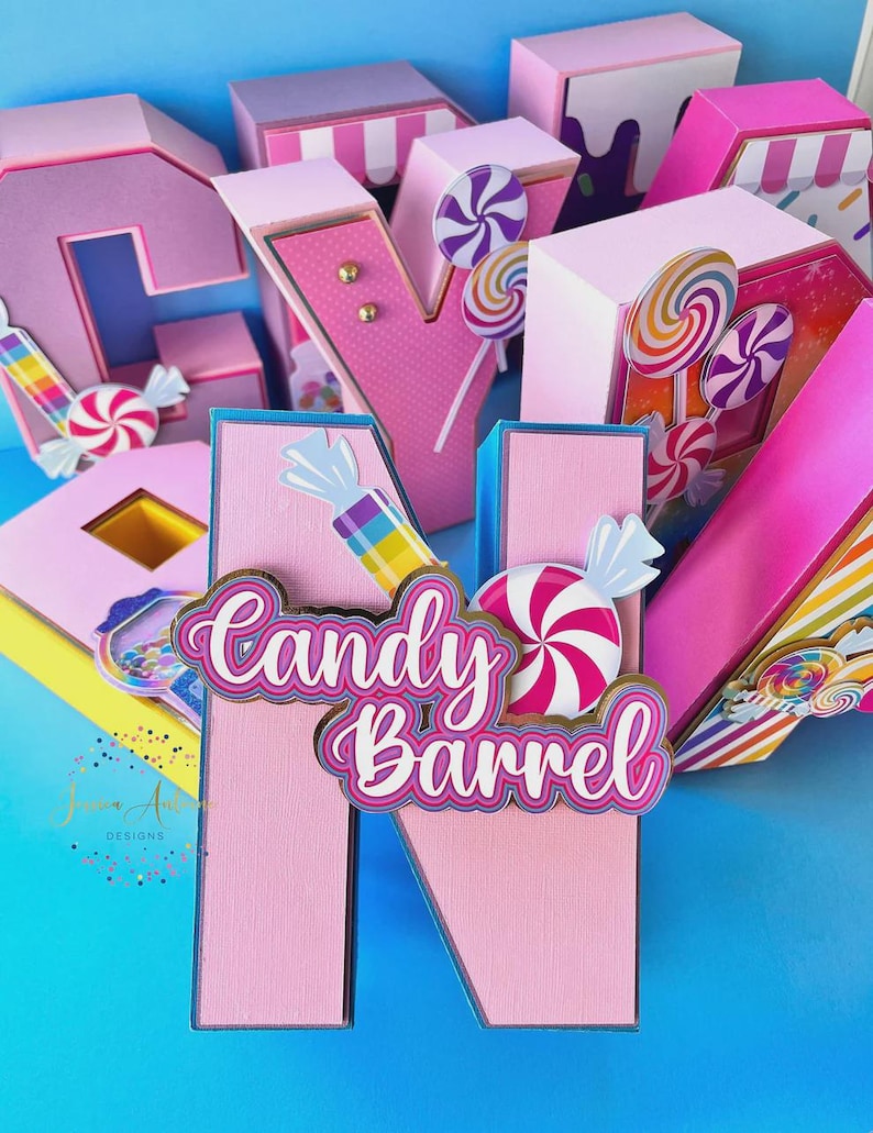 3D Alphabet SVG Templates A-Z | Paper Letters & Numbers (PDF, DXF) image 12