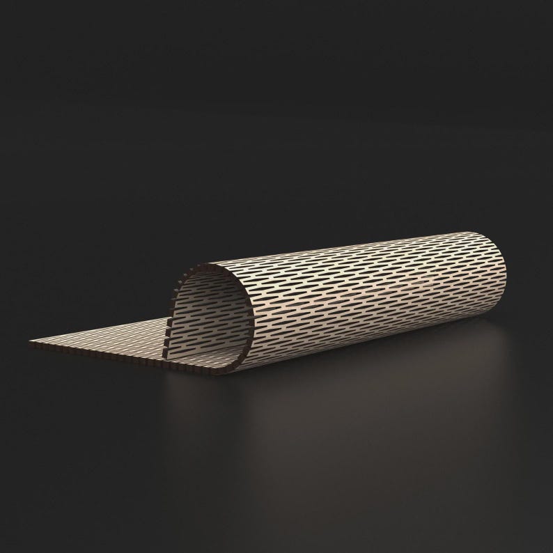Flexible Living Hinge SVG Files | 12 Laser Cut Patterns for Wood ...