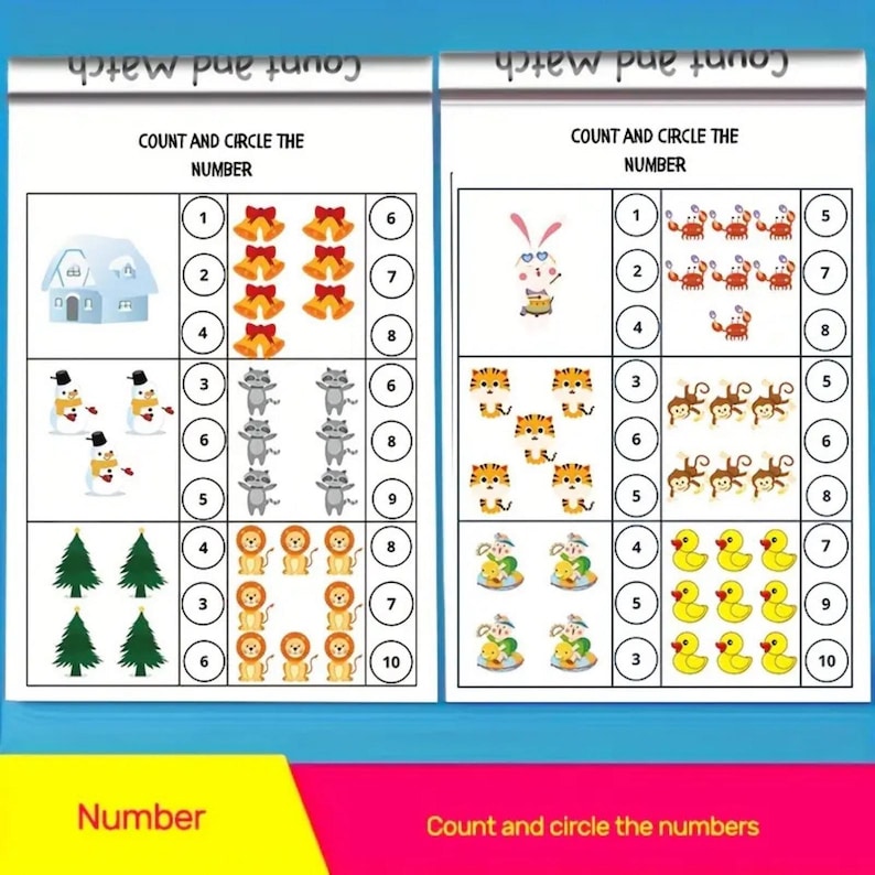Math Worksheets Bundle: Preschool, Kindergarten & Grade 1 (printable ...