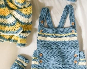 Baby Set Crochet Pattern | Boutchou PDF, Newborn to Child