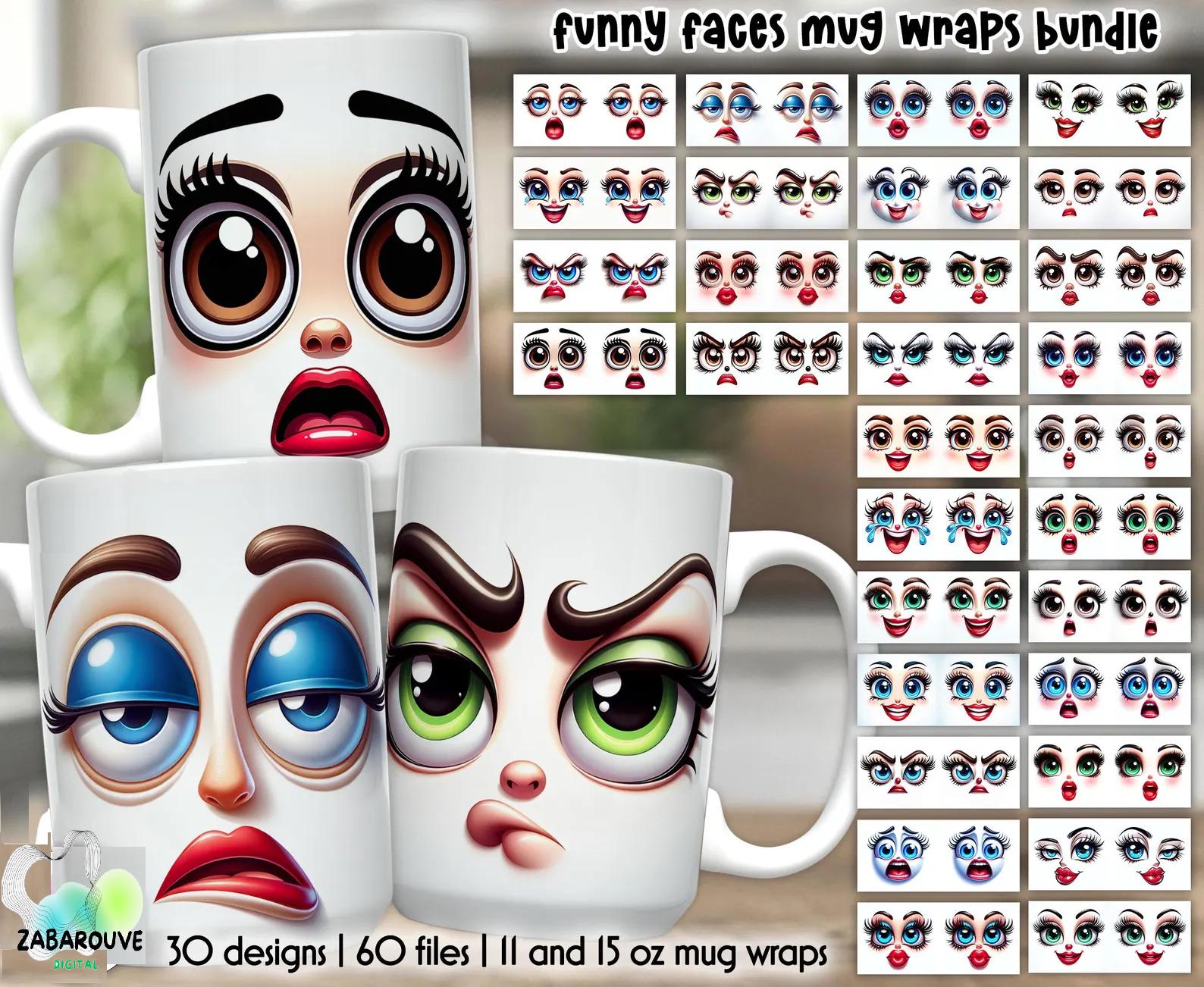 3d Face Coffee Mug - Etsy