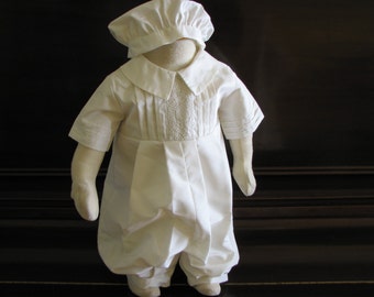 Boys Christening Romper