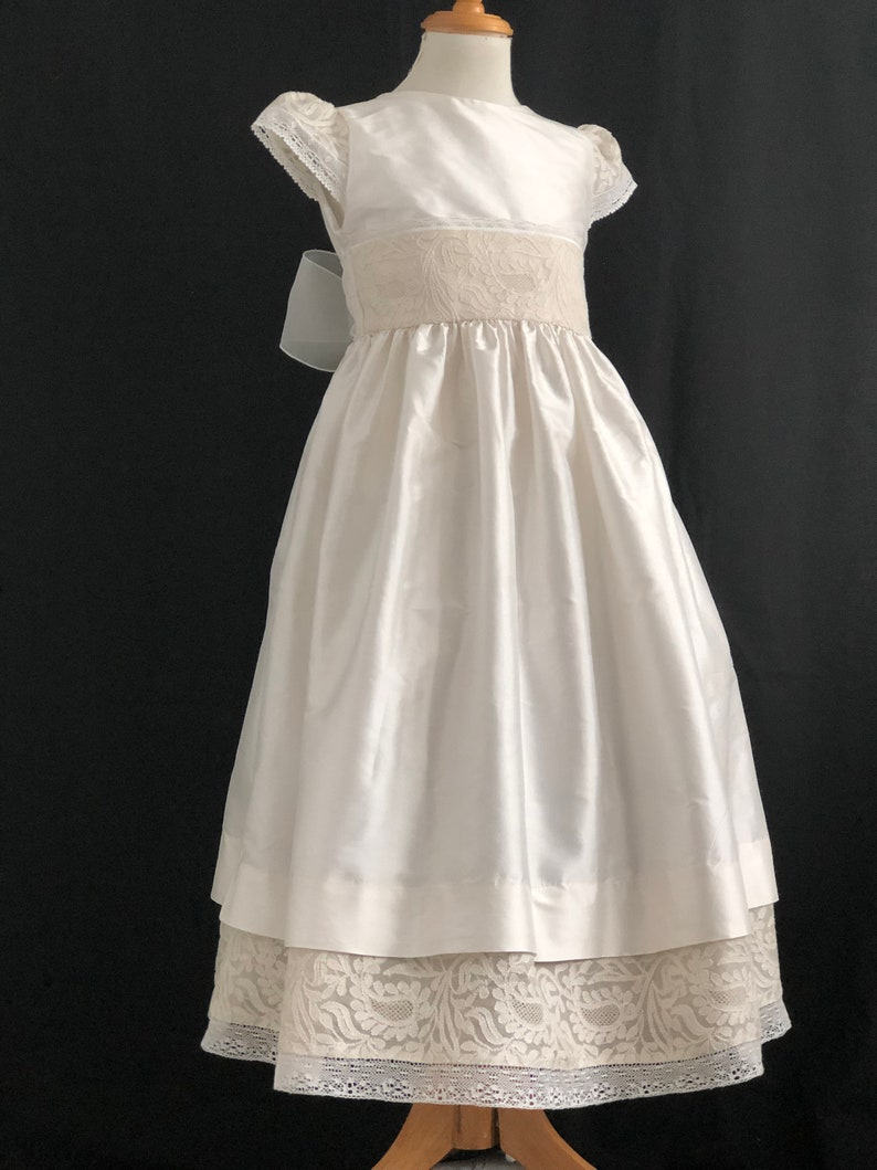 Silk Heirloom First Communion Dress Nikita image 6