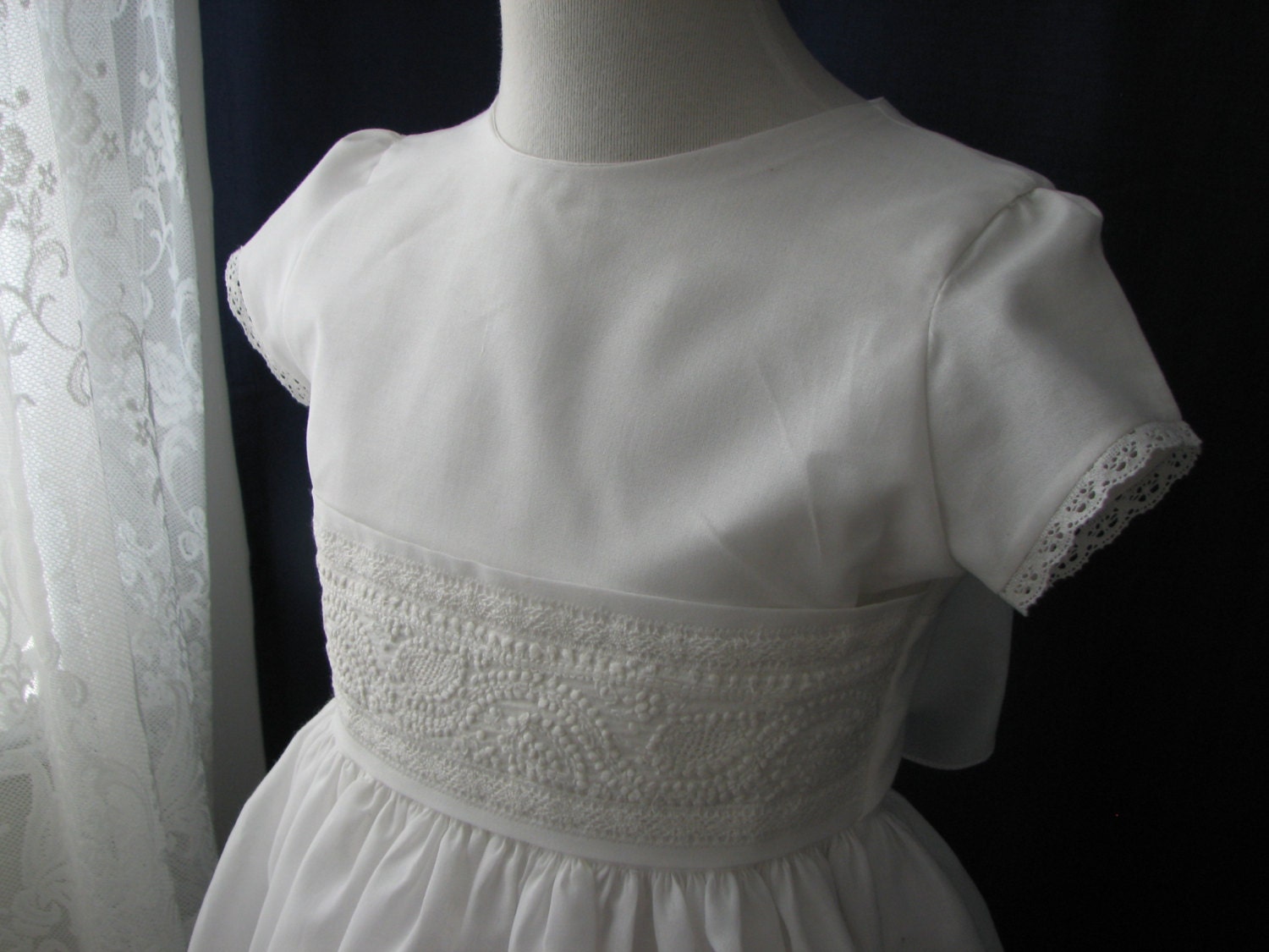 cotton communion dress