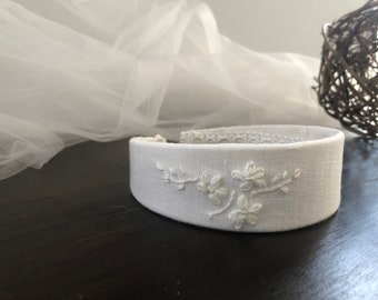 Communion Head band, hand embroidered