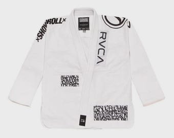 Shoyoroll RVCA Batch 105 BJJ Gi White jiuJitsu Kimono with bag