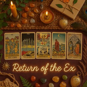 ¿Mi ex regresa? Lectura de tarot / Reconciliación, No contacto, Sentimientos e intenciones / Lectura de video de 3, 5 o 10 cartas