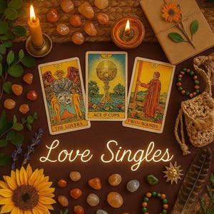 Single- Liebe Tarot Legung | Finden Sie heraus, was in der Liebe | Soulmate, Zukünftiger Partner, Neue Liebe | Video-Lesung für 3, 5 oder 10 Karten