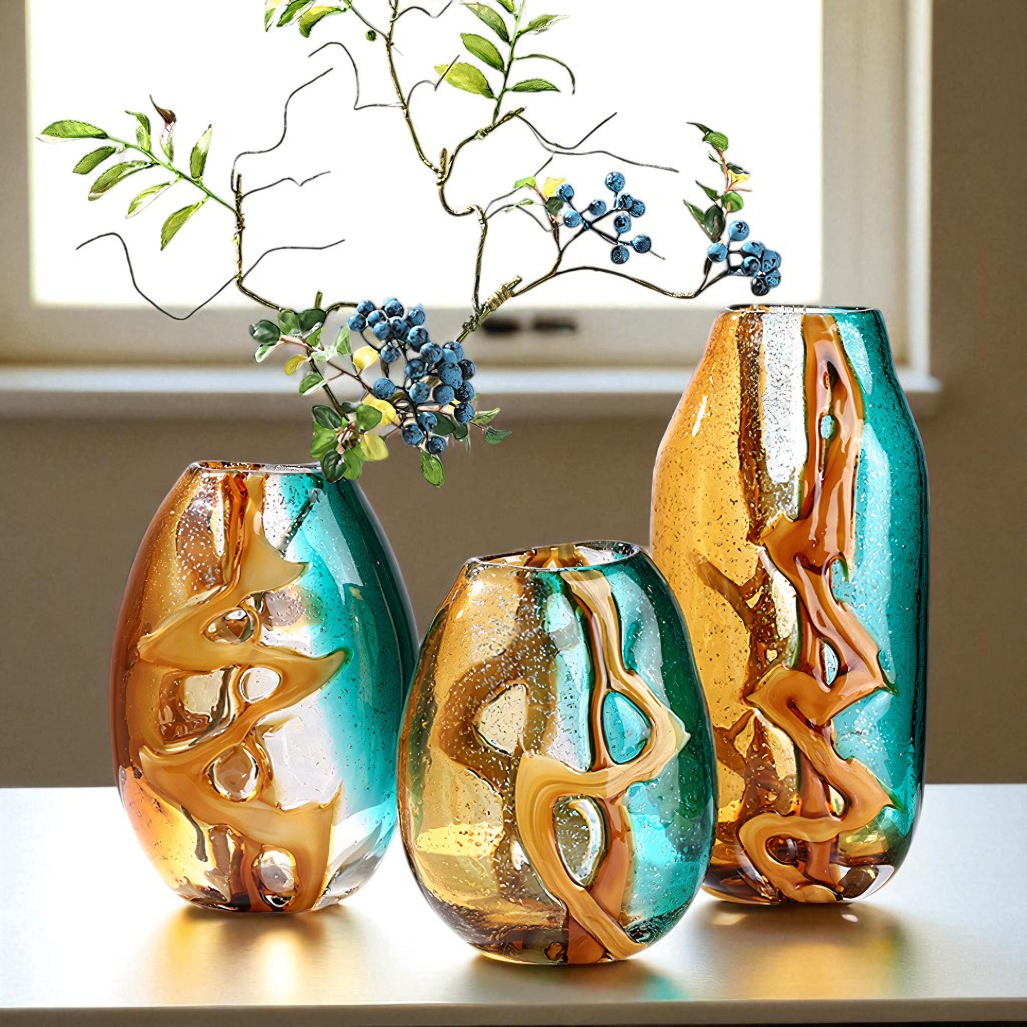 Murano glass vase - Etsy 日本
