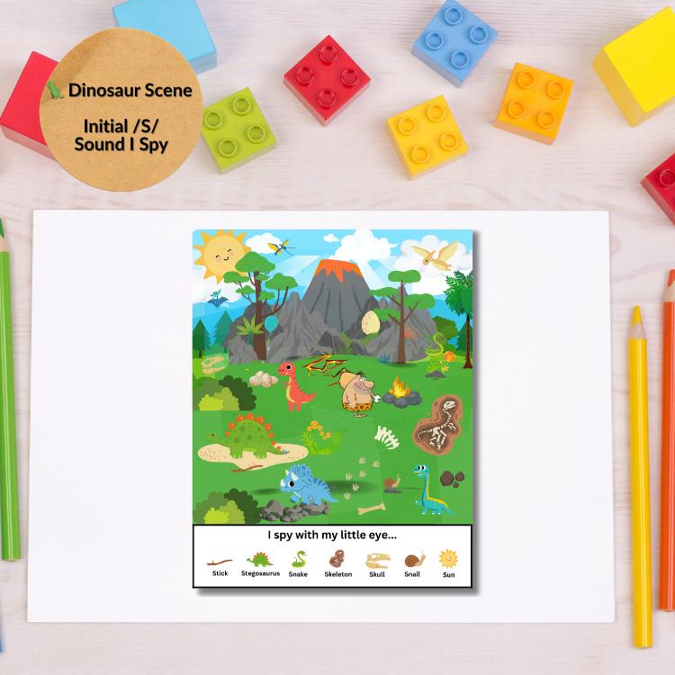 Speech Therapy I Spy Game – Initial S Sound Practice for Kids ...